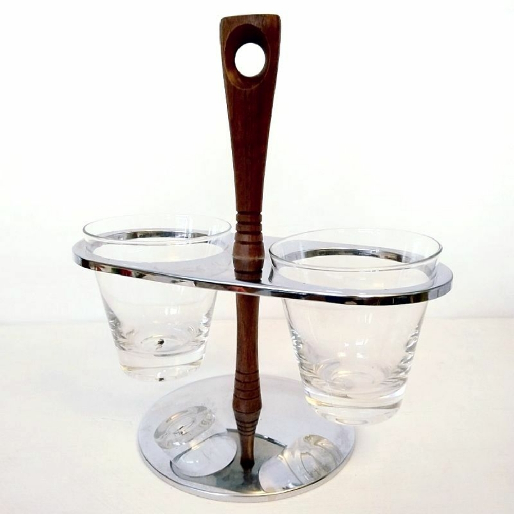Vintage mid-century modern condiment server